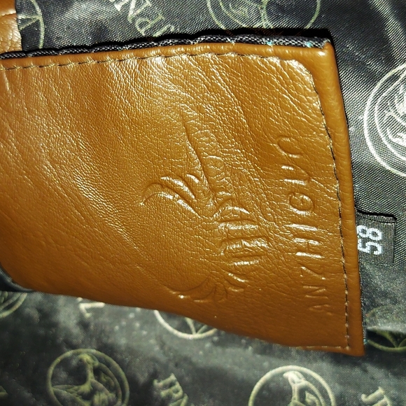 ANZHIGUO (58) 100%PU JACKET BROWN. INSIDE LOGO JPNZ. - Picture 4 of 9